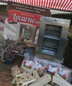 2-L Home & Garden XL Rookoven - RVS - 80x40x28 Cm - 3 Etages -Optimaal Barbecue Winkel 1009x1200