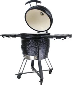 Boets Grill Kamado Grill 21 Inch - 21" - BG21 - Keramisch - Kookoppervlak Ø 44 - Glanzend Zwart -Optimaal Barbecue Winkel 1016x1200
