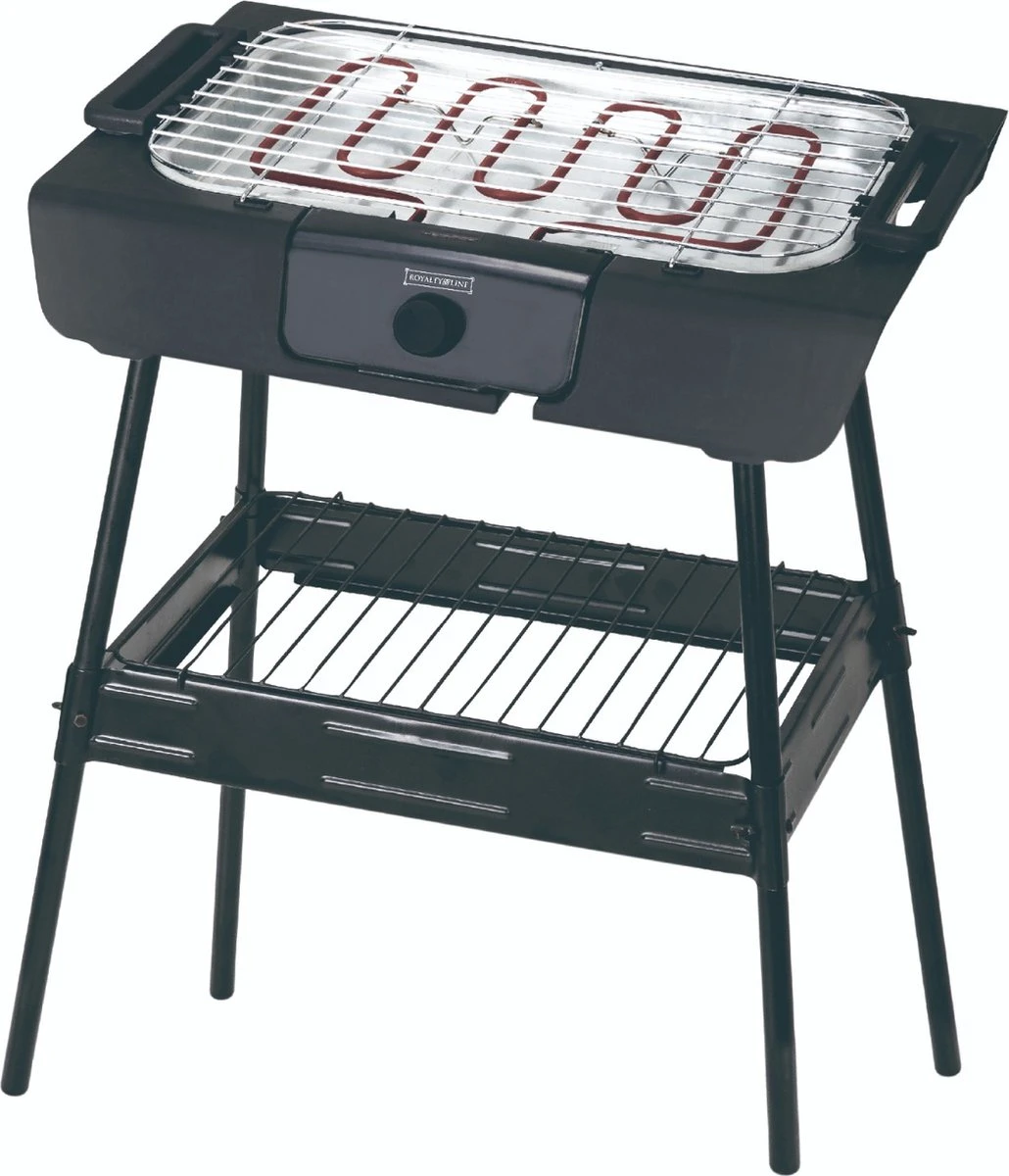 Royalty Line Elektrische Barbecue - Indoor En Outdoor BBQ - Tafelgrill - Elektrische Grill - Grill Oppervlak 40x24 Cm - 2000W - Met Stand - Zwart 2 Royalty Line Elektrische Barbecue - Indoor En Outdoor BBQ - Tafelgrill - Elektrische Grill - Grill Oppervlak 40x24 Cm - 2000W - Met Stand - Zwart - Afbeelding 2