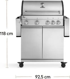 Burnhard Gas BBQ Big FRED Deluxe - 4 Branders - Incl. Keramische Infraroodbrander & Afdekhoes - Deluxe 24 Burnhard Gas BBQ Big FRED Deluxe - 4 Branders - Incl. Keramische Infraroodbrander & Afdekhoes - Deluxe -Optimaal Barbecue Winkel 1061x1200