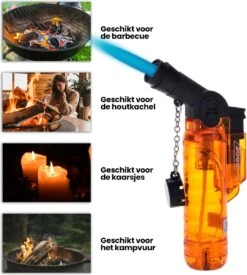 Prof Turbo Aansteker - Stormaansteker - Kaarsen - BBQ - Sigaren - 1 St -Optimaal Barbecue Winkel 1078x1200