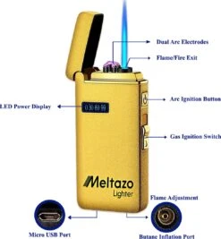 MELTAZO Elektrische Aansteker, Aansteker Gas, Electric Lighter, Gasaansteker Navulbaar, Elektronische Aansteker, Aansteker Plasma, Aansteker Vuurwerk, USB Aansteker Plasma, 2-in-1 Aansteker Voor Sigaretten Camping Kaarsen - 2023 Editie 8 MELTAZO Elektrische Aansteker, Aansteker Gas, Electric Lighter, Gasaansteker Navulbaar, Elektronische Aansteker, Aansteker Plasma, Aansteker Vuurwerk, USB Aansteker Plasma, 2-in-1 Aansteker Voor Sigaretten Camping Kaarsen - 2023 Editie -Optimaal Barbecue Winkel 1111x1200