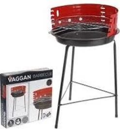Houtskoolbarbecue Ø33 Cm | Verstelbare Grill BBQ | Halfopen | Zwart / Rood -Optimaal Barbecue Winkel 1116x1200 1