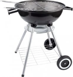 BBQ Collection Houtskoolbarbecue - Kogelbarbecue 45 X 60 Centimeter - Ronde Barbecue - Barbecue Op Wielen - Zwart - Metaal -Optimaal Barbecue Winkel 1135x1200