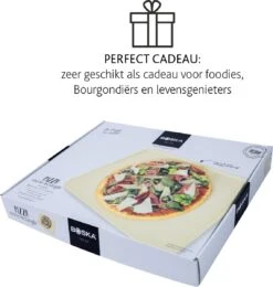 Boska Pizzasteen Deluxe Rechthoek - Voor De Oven - Knapperige Pizza's - 40x32 Cm - BBQ Accessoires -Optimaal Barbecue Winkel 1142x1200 2
