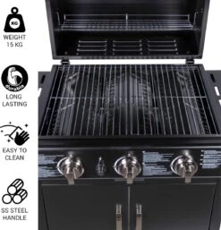 MaxxGarden Gas Barbecue - 3 Branders - Incl. Gratis BBQ Set 13 MaxxGarden Gas Barbecue - 3 Branders - Incl. Gratis BBQ Set -Optimaal Barbecue Winkel 1154x1200