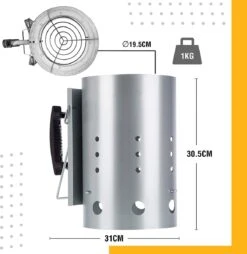 Kolen Starter GROOT - Brikettenstarter Met Veiligheidshandgreep - Snelstarter Voor Barbecue - BBQ Houtskool Starter 11 Kolen Starter GROOT - Brikettenstarter Met Veiligheidshandgreep - Snelstarter Voor Barbecue - BBQ Houtskool Starter -Optimaal Barbecue Winkel 1165x1200 1