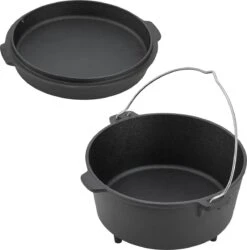 Dutch Oven Enkhuizen Met Deksel Gietijzer Zwart 4,2 L -Optimaal Barbecue Winkel 1187x1200 3