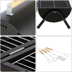 MaxxGarden BBQ - Houtskool Barbecue - Smoker Barbecue - Grilloppervlak (LxB) 38 X 52 Cm - Met Dubbel Grill Vlak - Zwart 11 MaxxGarden BBQ - Houtskool Barbecue - Smoker Barbecue - Grilloppervlak (LxB) 38 X 52 Cm - Met Dubbel Grill Vlak - Zwart -Optimaal Barbecue Winkel 1196x1200