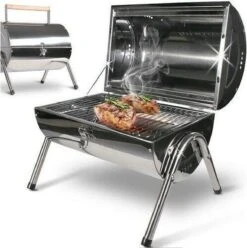 BBQ Collection Houtskoolbarbecue - Cilinder - Chroom -Optimaal Barbecue Winkel 1197x1200 1