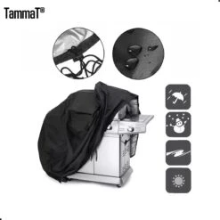 TammaT - BBQ Hoes - Waterdichte Beschermhoes - UV Bescherming - Maat L 170 X 61 X 117 Cm - Met Trekkoord -Optimaal Barbecue Winkel 1198x1200 14