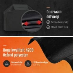 GrillX Barbecue Hoes - 170 X 61 X 117cm - BBQ Hoes Waterdicht - Beschermhoes Inclusief Trekkoord - BBQ Accesoires -Optimaal Barbecue Winkel 1198x1200 5