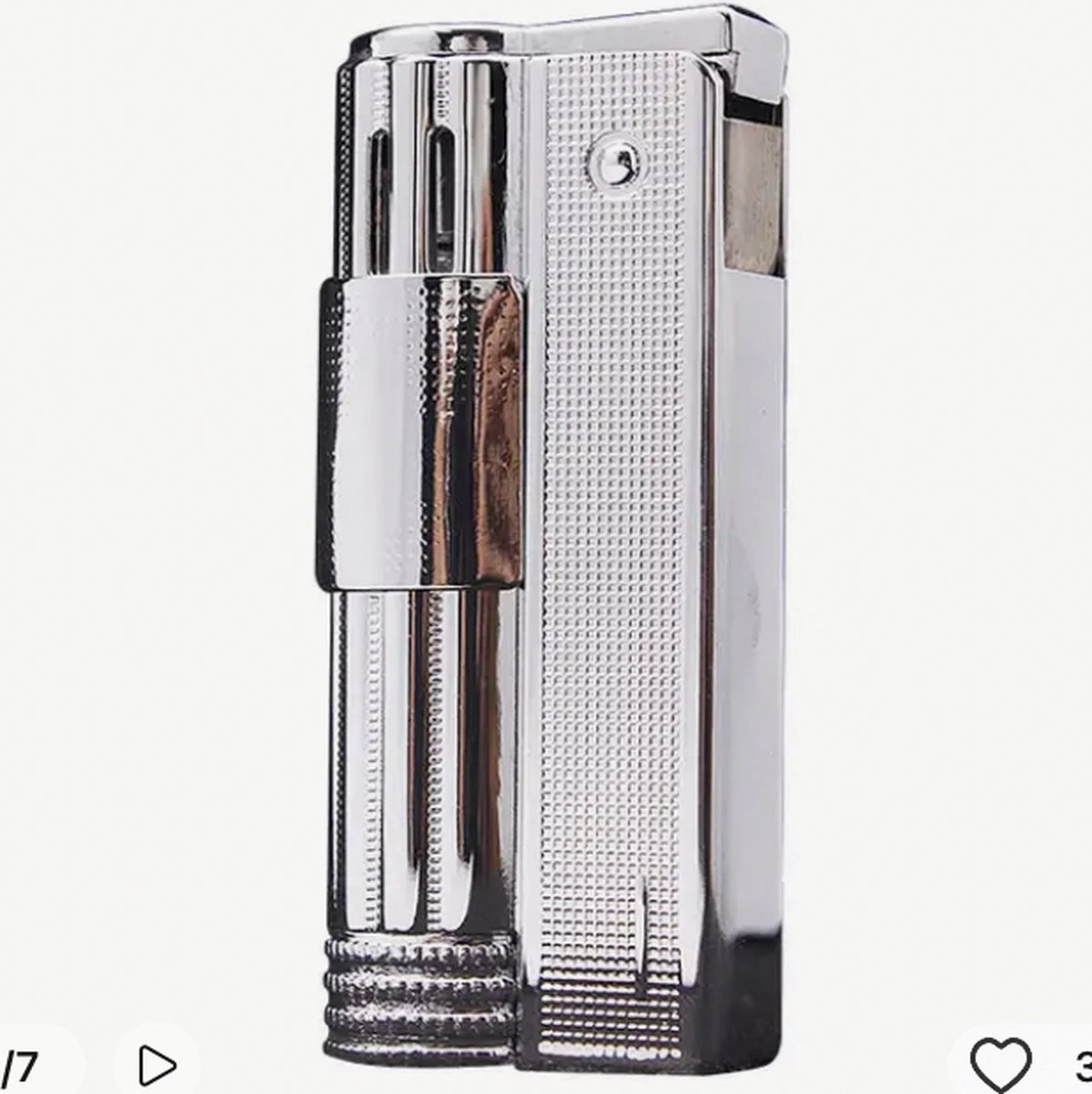 Merkloos Aansteker Metaal In De Kleur Silver Op Benzine 1 Merkloos Aansteker Metaal In De Kleur Silver Op Benzine