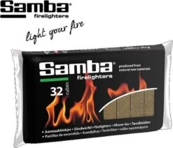 Samba Aanmaakblokjes Bruin (32 Stuks) - Milieuvriendelijk -Optimaal Barbecue Winkel 1200x1028 3