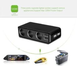 WiseGoods - Premium Auto Sigarettenaansteker Splitter - 4 Poorten USB - Autolader USB - Autolader Splitter - 12V Splitter -Optimaal Barbecue Winkel 1200x1031 1