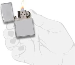 Zippo Lighter Polished Chrome -Optimaal Barbecue Winkel 1200x1044 2