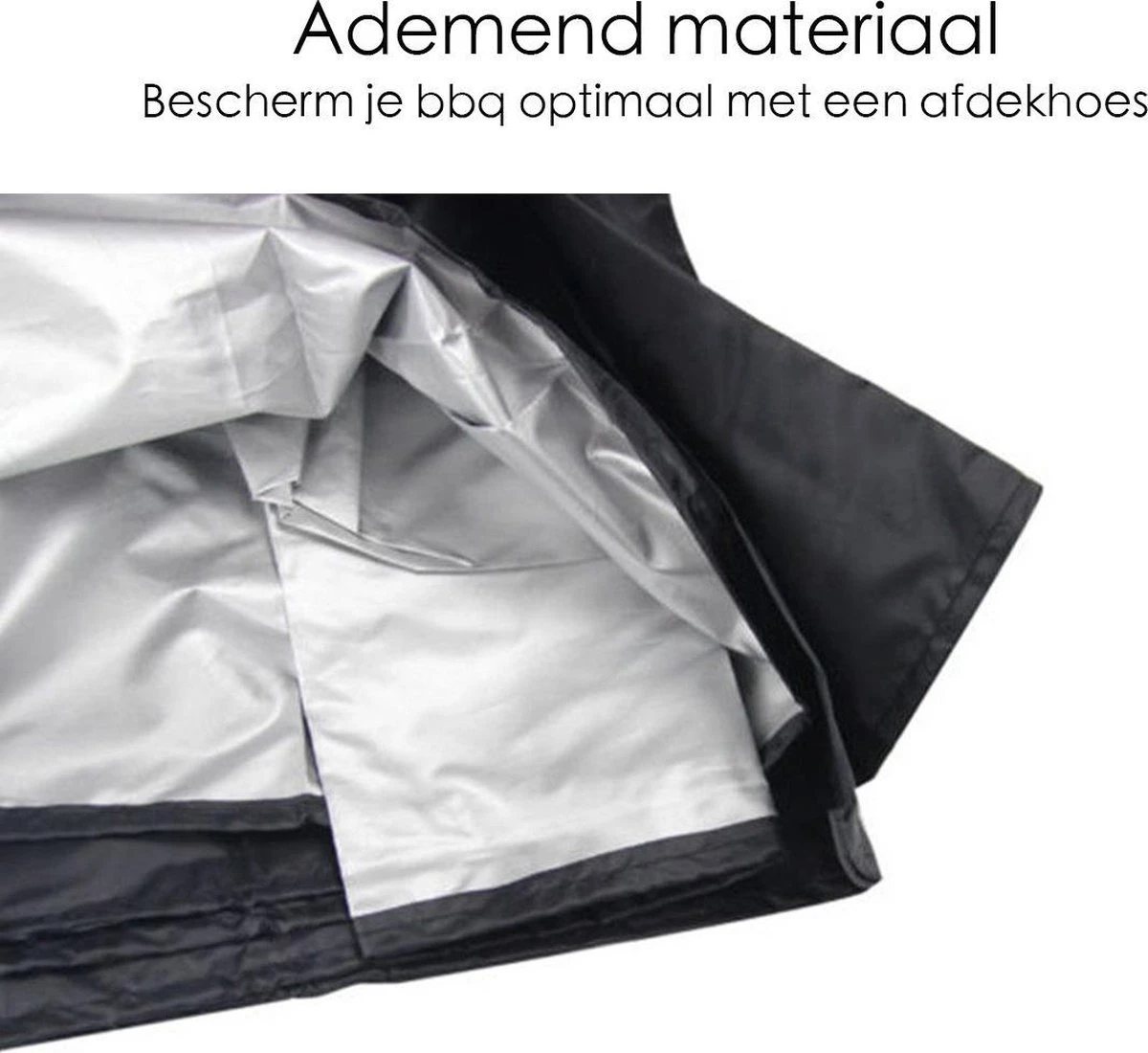BBQ Beschermhoes - Voor Kamado - Universeel - Tot 23 Inch - Zwart 7 BBQ Beschermhoes - Voor Kamado - Universeel - Tot 23 Inch - Zwart - Afbeelding 7