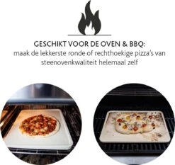 Boska Pizzasteen Deluxe Rechthoek - Voor De Oven - Knapperige Pizza's - 40x32 Cm - BBQ Accessoires -Optimaal Barbecue Winkel 1200x1131