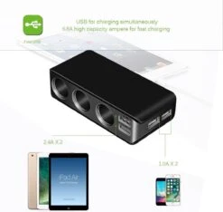 WiseGoods - Premium Auto Sigarettenaansteker Splitter - 4 Poorten USB - Autolader USB - Autolader Splitter - 12V Splitter -Optimaal Barbecue Winkel 1200x1135 1