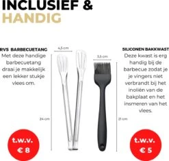 Ozocozy BBQ-ONE Houtskool Tafelbarbecue - Ø30 Cm- Zwart - Incl. Draagtas, Siliconen Bakkwast En RVS-Barbecuetang -Optimaal Barbecue Winkel 1200x1141