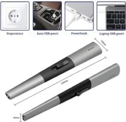 Allkinds Lange Elektrische Plasma Aansteker - USB Oplaadbaar - Vlamloze Elektrische Aansteker Voor Keuken, Kaars, BBQ Of Openhaard - Zwart - In- En Outdoor - Chique Design -Optimaal Barbecue Winkel 1200x1162 2