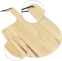 MaxxHome Pizzasteen - BBQ Steen - Maximum Te Verhitten Tot 600 Graden - ⌀33 - Incl. Houten Schep -Optimaal Barbecue Winkel 1200x1169