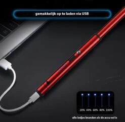 Oplaadbare Lange Dunne Elektrische Aansteker - Duurzame Plasma Aansteker - Inclusief Cadeauverpakking - BBQ – Kaarsen – Rood 6 Oplaadbare Lange Dunne Elektrische Aansteker - Duurzame Plasma Aansteker - Inclusief Cadeauverpakking - BBQ – Kaarsen – Rood -Optimaal Barbecue Winkel 1200x1170 4