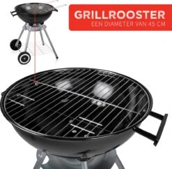 BBQ Collection Houtskoolbarbecue - Kogelbarbecue 45 X 60 Centimeter - Ronde Barbecue - Barbecue Op Wielen - Zwart - Metaal -Optimaal Barbecue Winkel 1200x1174 1