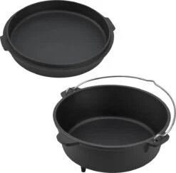 Dutch Oven Enkhuizen Met Deksel Gietijzer Zwart - 4 Varianten -Optimaal Barbecue Winkel 1200x1181 3