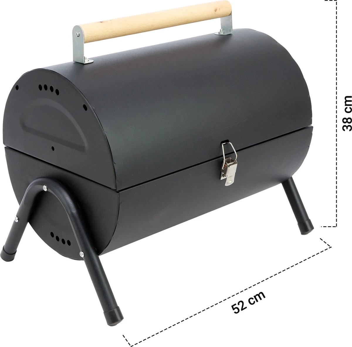 MaxxGarden BBQ - Houtskool Barbecue - Smoker Barbecue - Grilloppervlak (LxB) 38 X 52 Cm - Met Dubbel Grill Vlak - Zwart 7 MaxxGarden BBQ - Houtskool Barbecue - Smoker Barbecue - Grilloppervlak (LxB) 38 X 52 Cm - Met Dubbel Grill Vlak - Zwart - Afbeelding 7