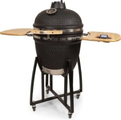 Patton - Kamado 21" - Premium Black - Keramische Barbecue - Incl. Bluetooth Kerntemperatuurmeter - LED Verlichting - Large - Compleet - Zwart -Optimaal Barbecue Winkel 1200x1184 1