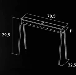 Spiedini Saté-bbq Bali 80 - Saté Houtskoolbarbecue Met Horizontaal Rooster - 80 Cm Lang, 11 Cm Breed - Materiaal: Gealuminiseerd Ijzer -Optimaal Barbecue Winkel 1200x1185