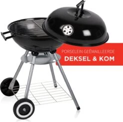 BBQ Collection Houtskoolbarbecue - Kogelbarbecue 45 X 60 Centimeter - Ronde Barbecue - Barbecue Op Wielen - Zwart - Metaal -Optimaal Barbecue Winkel 1200x1191 1