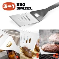 Squago BBQ Accesoires XXL Set Met Schort - Gereedschap - Gereedschapset Tang Borstel Mat -Optimaal Barbecue Winkel 1200x1198 5