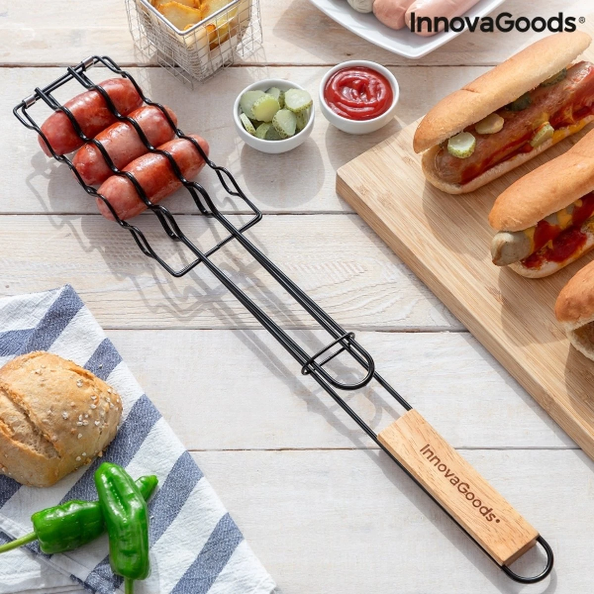Innovagoods BARBECUEGRIL VOOR WORSTJES SOSKET - Bbq Accesoires - Bbq Accesoires Rooster 9 Innovagoods BARBECUEGRIL VOOR WORSTJES SOSKET - Bbq Accesoires - Bbq Accesoires Rooster - Afbeelding 9