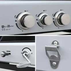 Alice's Garden Houtskool Barbecue - Grilloppervlak (LxB) 41 X 44 Cm - Gas En Houtskool - 3 Branders - Marsac Zwart 7 Alice's Garden Houtskool Barbecue - Grilloppervlak (LxB) 41 X 44 Cm - Gas En Houtskool - 3 Branders - Marsac Zwart -Optimaal Barbecue Winkel 1200x1200 140