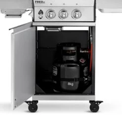 Burnhard Gas BBQ FRED JR. Deluxe - 2 Branders - Incl. Keramische Infraroodbrander & Afdekhoes - Deluxe -Optimaal Barbecue Winkel 1200x1200 144