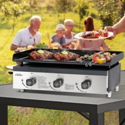 Bighorn Plancha Grill - Gasbarbecue – Tabletop – Draagbaar – 3 Branders -Optimaal Barbecue Winkel 1200x1200 156