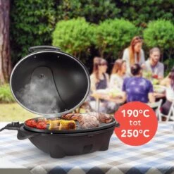 KitchenBrothers Elektrische BBQ - Met Grillplaat - Anti-aanbaklaag - Incl. Plank/Houders - Grilloppervlak 46,5x33,8cm - Tot 300°C - 2400W - Zwart 19 KitchenBrothers Elektrische BBQ - Met Grillplaat - Anti-aanbaklaag - Incl. Plank/Houders - Grilloppervlak 46,5x33,8cm - Tot 300°C - 2400W - Zwart -Optimaal Barbecue Winkel 1200x1200 218