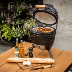BluMill Kamado BBQ Egg - Kamado 13 Inch - Incl. Vlees Thermometer - Houtskoolbarbecues - Zwart - Ø 27cm -Optimaal Barbecue Winkel 1200x1200 23