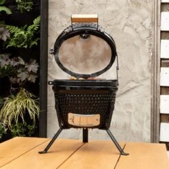 BluMill Kamado BBQ Egg - Kamado 13 Inch - Incl. Vlees Thermometer - Houtskoolbarbecues - Zwart - Ø 27cm -Optimaal Barbecue Winkel 1200x1200 24
