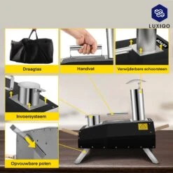Vevor® Pizza Oven - Professionele Pizza Oven - Buitenkeuken - Pizza Gourmet - Barbecue - RVS - Tot 600°C - Met Draagtas 9 Vevor® Pizza Oven - Professionele Pizza Oven - Buitenkeuken - Pizza Gourmet - Barbecue - RVS - Tot 600°C - Met Draagtas -Optimaal Barbecue Winkel 1200x1200 248