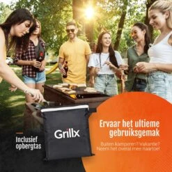 GrillX Barbecue Hoes - 145 X 61 X 117cm - BBQ Hoes Waterdicht - Beschermhoes Inclusief Trekkoord - BBQ Accesoires -Optimaal Barbecue Winkel 1200x1200 336