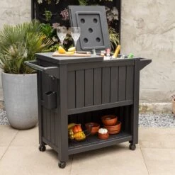 BluMill BBQ Tafel - Inclusief Koelvak 80 Liter - Op Wieltjes - Met Flessenopener - 102 X 46 X 86,5 Cm -Optimaal Barbecue Winkel 1200x1200 351