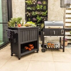 BluMill BBQ Tafel - Inclusief Koelvak 80 Liter - Op Wieltjes - Met Flessenopener - 102 X 46 X 86,5 Cm -Optimaal Barbecue Winkel 1200x1200 352