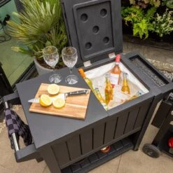 BluMill BBQ Tafel - Inclusief Koelvak 80 Liter - Op Wieltjes - Met Flessenopener - 102 X 46 X 86,5 Cm -Optimaal Barbecue Winkel 1200x1200 354