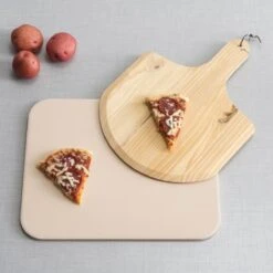 Buxibo 2in1 Pizzasteen - Voor BBQ & Oven - Inclusief Serveer Plank - Pizzabord/Pizzaplank - 30.5 X 38.1 X 1.4 Cm -Optimaal Barbecue Winkel 1200x1200 362