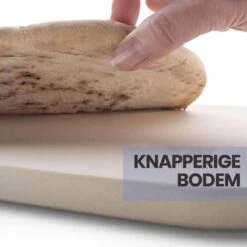 Buxibo 2in1 Pizzasteen - Voor BBQ & Oven - Inclusief Serveer Plank - Pizzabord/Pizzaplank - 30.5 X 38.1 X 1.4 Cm -Optimaal Barbecue Winkel 1200x1200 365