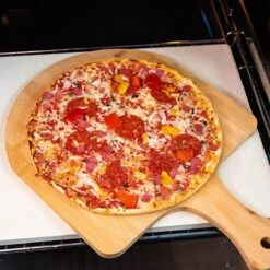 Buxibo 2in1 Pizzasteen - Voor BBQ & Oven - Inclusief Serveer Plank - Pizzabord/Pizzaplank - 30.5 X 38.1 X 1.4 Cm -Optimaal Barbecue Winkel 1200x1200 367