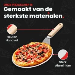GrillX Pizzaschep Met Pizzasnijder - 30cm - In Luxe Doos - Pizzaspatel Voor BBQ & Oven - BBQ Accesoires Gereedschap -Optimaal Barbecue Winkel 1200x1200 382